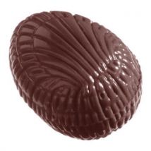 Matfer - Vorm voor bonbons in vorm van half ei, geribbeld