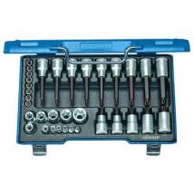 Dopsleutelset 1/2'' en 1/4'' 34delig Torx 19TX20 - Gedore - Gedore