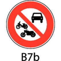 Signaalbord - B7b - Verboden toegang voor alle motorvoertuigen