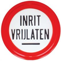Signaalbord - Inrit vrijlaten - Relexim