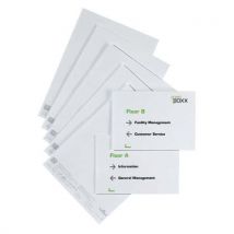 Durable - Plank met papieren inzetstukken voor deurbord Infosign - A5 - Durable