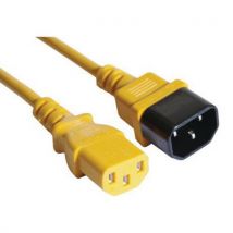 Verlengsnoer voeding C14 / C13 oranje 1.8 M - CUC