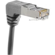 Netwerkkabel Rj45 Cat 6 S/ftp Gebogen Grijs 0.7 Meter, - CUC