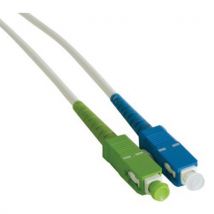 Draadbrug glasvezel Simplex OS2 SC-APC/SC UPC wit 2 m - CUC