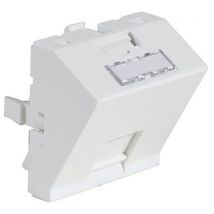 Afdekplaat 45x45 hellingshoek 30° - 1 RJ-45-poort - CUC
