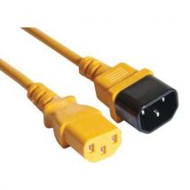 Verlengsnoer voeding C14 / C13 oranje 0.6 m - CUC