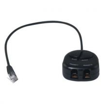 Dacomex - Telefoonschakelaar voor 2 headsets met mute-knoppen DACOMEX