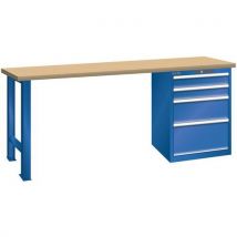 Werkbank 4 Lade Signaalblauw Ral5005, 1500x700x840 1500kg, - Lista
