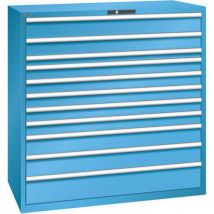 Ladekast Lichtblauw Ral5012 1431x725x1450 Mm 200kg 11 Lade, - Lista