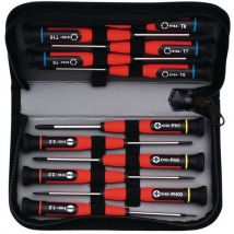 Etui met 12 precisieschroevendraaiers - MOB