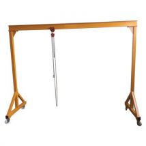 Hijsbrugset: hijsbrug voor de werkplaats + wagen + takel - Hefvermogen 1600 kg - Hadef