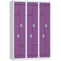 L-vormige, ruimtebesparende garderobekast - 1 kolom - Breedte 400 mm - Vinco