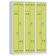 L-vormige, ruimtebesparende garderobekast - 1 kolom - Breedte 400 mm - Vinco
