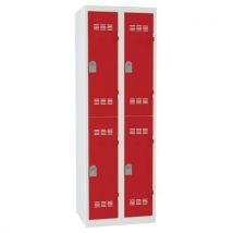 Meervaks garderobekast - 1 kolom - 2 vakken - Breedte 300 mm - Vinco