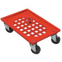 Kunststof dolly - Voor Eurobakken - Draagvermogen 250 kg - Schoeller Allibert