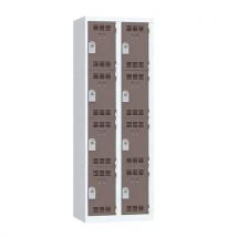 Meervaks garderobekast - 1 kolom - 2 vakken - Breedte 300 mm - Vinco