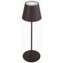 Oplaadbare zwarte ledtafellamp met aanraakbediening 38 cm - Velamp - Velamp