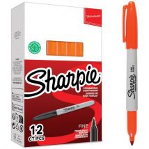 Permanente markeerstift fijne punt - Doos van 12 - Sharpie - Sharpie
