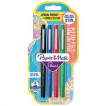 Papermate - Doos met 4 Flair -schrijfstiften - Diverse klassieke kleuren - Paper Mate