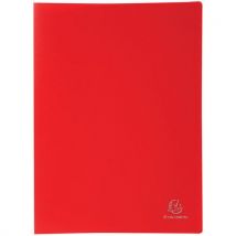 Showalbum Met Vaste Rug Pp 20 Tassen 40 Zichten A4 Rood, - Exacompta