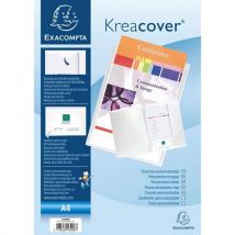 Presentatiemap Personaliseerb. Kreacover Soepel Pp A4 Wit, - Exacompta