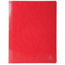 Map Met Lamel, Geplastificeerd Karton 355 G/m² A4 Rood, - Exacompta