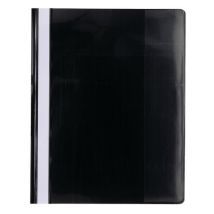 Snelhechtmap Pvc Premium A4 Zwart, - Exacompta