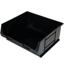 5 Zwarte Gerecyclede Tc6-bakken - 182x420x375 Mm (hxbxd),