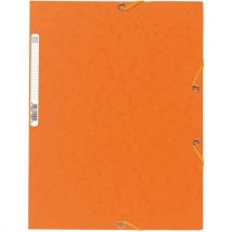 Map Met 3 Kleppen, Glanskarton 400 G/m² A4 Oranje, - Exacompta