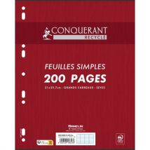 Conquerant - Ringbandpapier enkel 210x297 Seyes gerecycled - Conquérant