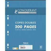 Dubbel ringbandpapier 210x297 Seyes gerecycled - Conquérant - Brand