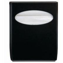 Medial - Dispenser Toiletbrilbeschermer Noir - Zwart ABS - 29cm Hoog