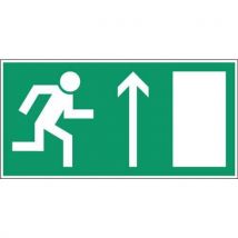 Noodevacuatiebord - Nooduitgang rechtsboven - Hard - Brady