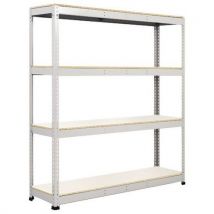 Manutan Expert - Zware stelling Rapid 1 - 1980x1525x610mm - 4 legborden gemelamineerd - 800kg/niveau