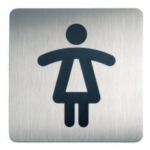 Vierkant design-pictogram toilet - Dames - Durable