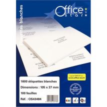 Office Star - Multifunctioneel etiket - Opdruk met laser-/inkjetprinter