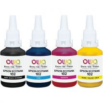 Owa - Inktfles compatibele Epson 102 - 4 kleuren - OWA