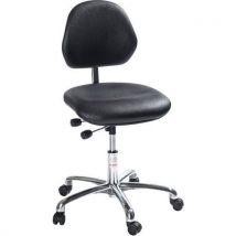Stoel Aktiv Gasveer-medium Rugleuning Ambla Zwart_602070220, - Global Professional Seating
