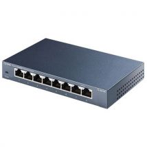 Switch Voor Bureau 8 Poorten Gigabit - Metalen Beh. Zwart, - Tp link
