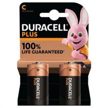 Alkalinebatterij C Plus 100% - 2 of 4 eenheden - Duracell - Duracell