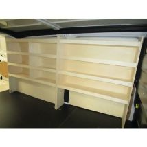 Habrial Manutention - Kasten linkerkant met legbord - Populieren - 4 legborden - 1200x350mm - L2 Expert/Jumpy/Proace