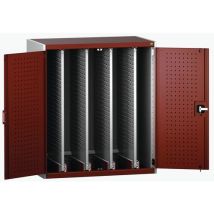 Bott - Perfo kast met uitschuifwand Cubio SMV-10612-4.3 - Rood - 1200x1050x650mm - 1500kg belasting