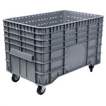 Palletkist Op Wielen, Gewicht: 14 Kg Cap.: 300 L, - Manutan Expert