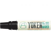 Permanente Markeerstift Yoken Zwart - Lijnbreedte: 12 Mm,