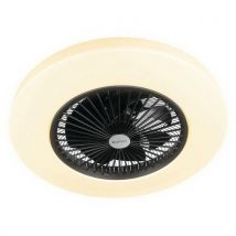 Eurom - Plafondventilator LRC Zwart - 3 snelheden - 43W - Ø 30cm kop - 58cm breed