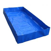 Cemo - Soepele opvangbak PVC - 1000 L - Verstevigd - Blauw
