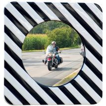 Verkeersspiegel polycarbonaat zwart/wit frame - Dancop - Dancop