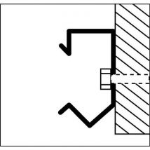Ophangsysteem - Wandmontage 200mm Staal - Voor Strookbreedte 20cm - Systeem- en Scheidingswand