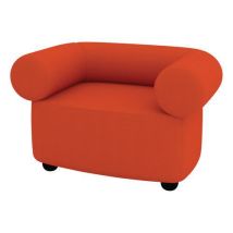 Fauteuil Abyssa Vlamvertragende Stof M1 Oranje, - Quadrifoglio