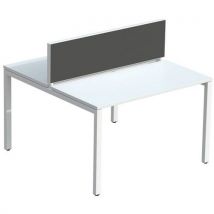 Tussenschot voor bureau Bench EasyOffice stof M1 - Meet By Paperflow - Meet By Paperflow